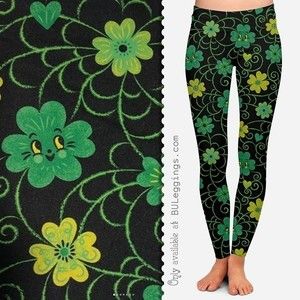 Beautifully Unique Johanna Parker Clovers and Cobwebs Leggings